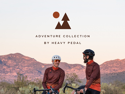 Adventure Collection by Heavy Pedal badge bike branding culture cycling cycling kit design gravel logo outdoor