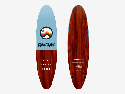 Garage Surfboard branding greece logo surf surfboard