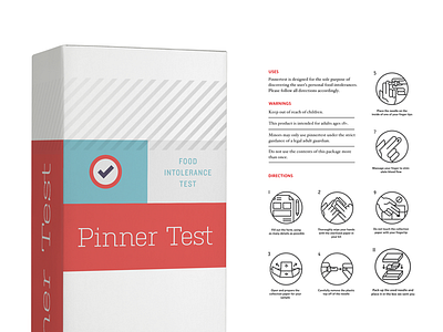 Pinner Test Packaging blood branding check food health intolerance science test