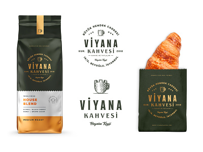 Viyana Kahvesi pt.3 beverage branding coffee design identity label logo packaging