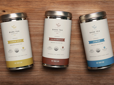 Bare Tea Packaging bare beverage branding company label logo new york bag nyc organic packaging specialty tea