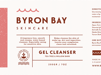 Byron Bay Label australia branding cosmetic label natural nsw organic packaging planting skincare