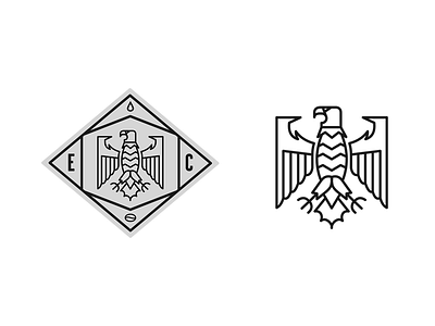 Eagle Coffee pt.I badge baltimore beverage branding coffee eagle logo minimal roasters typography
