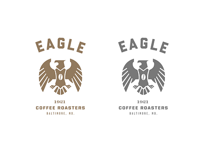 Eagle Coffee pt.II baltimore beverage branding coffee drink eagle logo roasters typography