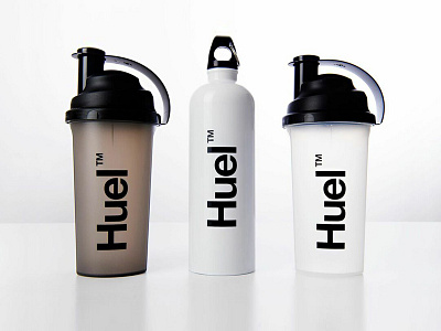 Huel Bottles bottle branding food logo packaging product simplicity the future water