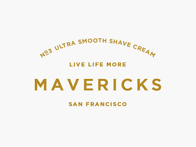 Mavericks pt.II branding california line logo packaging san francisco simplicity skincare