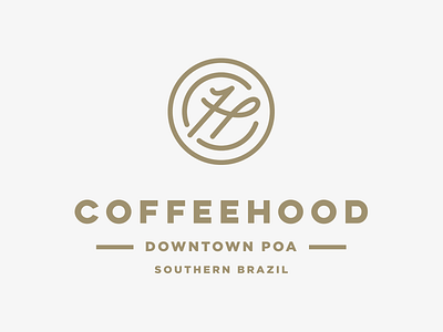 Coffeehood pt.II beverage branding coffee logo monogram shop