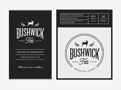 Bushwick Tea Brooklyn Black beverage branding brooklyn drink goat hot logo new york nyc packaging tea