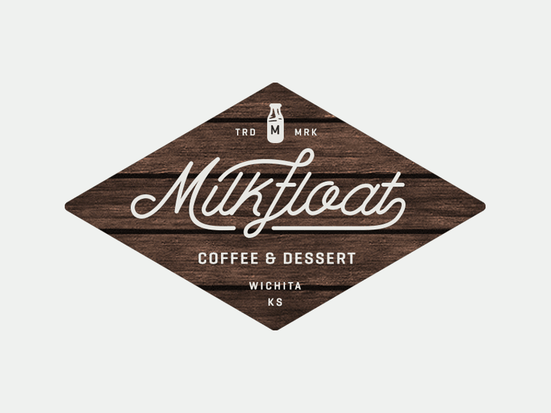 Milkfloat pt.I americana brading cafe coffee dessert drink identity logo shop specialty