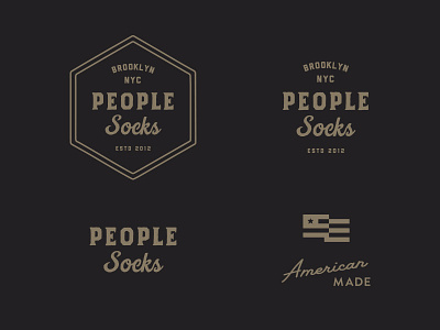 People Socks Re-branding american apparel badge branding brooklyn logo made nyc sock socks
