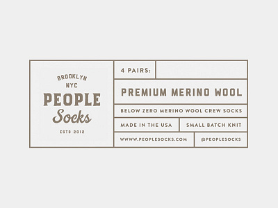 People Socks Labels