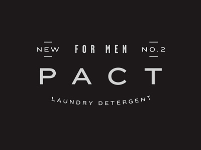Pact for men no.2 art deco branding brooklyn identity logo men new york nyc