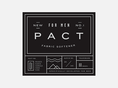 Pact for men no.1 art deco branding brooklyn identity logo men new york nyc