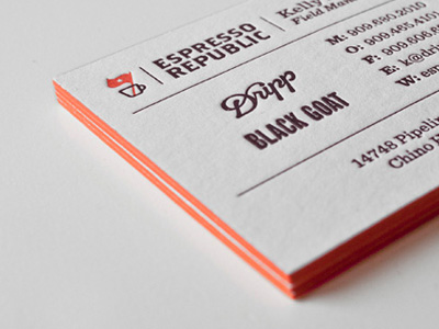 Espresso Republic Card bar bean beverage business business card california card cards coffee collateral cup dripp espresso espresso republic food hand made ice cream istanbul lettering letterpress mug packaging republic shop stationary turkey typography