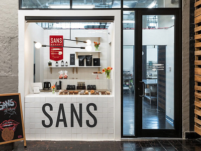 Sans Bakery Store baked branding goods nyc packaging retail signage store