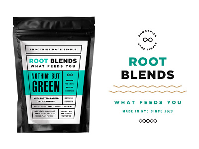 Root Blends pt.3 bag branding cup fruit juice packaging paper pouch skpackaging18 smoothie