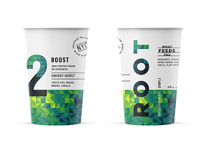 Root Blends pt.5 branding cup fruit juice packaging paper skpackaging18 smoothie