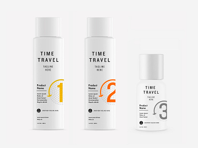Time Travel pt.3 anti aging branding cosmetics cream identity label logo packaging skincare skpackaging18 typography