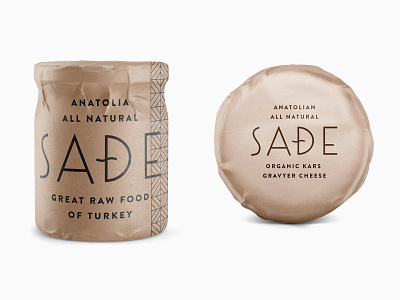 Sade pt.2.3 anatolia branding cheese food kraft packaging raw skpackaging18 turkey wrapper