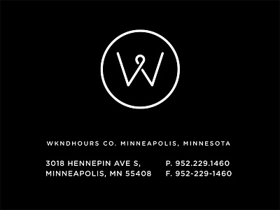 Wkndhours pt.1 badge branding business card identity logo monogram skpackaging18 travel typogaphy w