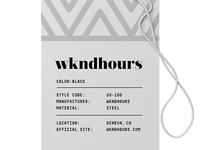 Wkndhours pt.3 branding design identity label logo packaging skpackaging18 typography