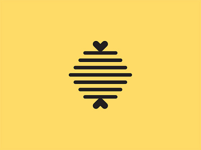 🐝 pt.2 branding heart hive honey icon logo organic