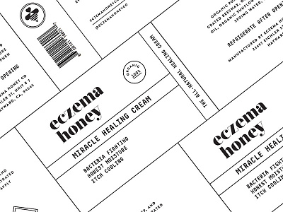 Eczema Honey pt.4 branding honey identity label logo organic packaging skpackaging18 startup