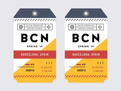 Barcelona '19 barcelona design identity offf tag travel traveling typogaphy