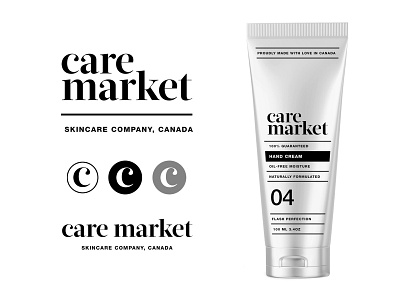 Care Market pt2.1 bottle branding container cosmetic cream design identity label line logo packaging serum skincare start up wellness