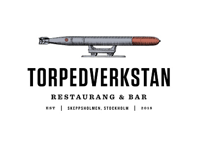 TVR Logo badge brand branding identity illustration logo nordic restaurant startup stockholm sweden symbol symbol icon torpedo