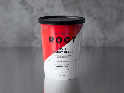 Root Energy Blend #3 branding cup drink fruit juice packaging paper smoothie startup