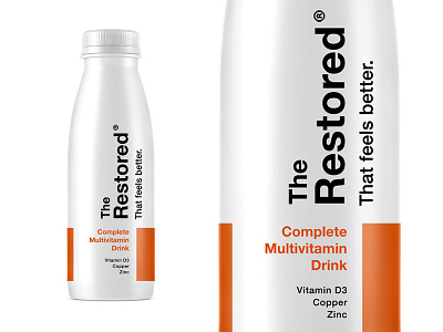 The Restored pt4 branding design identity label logo multivitamin packaging sage start up supplement vitamin vitamins wellness