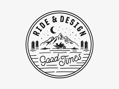 Ride & Design Badge badge badge logo bike design enduro identity logo making motorcycle nature process road trip video youtube