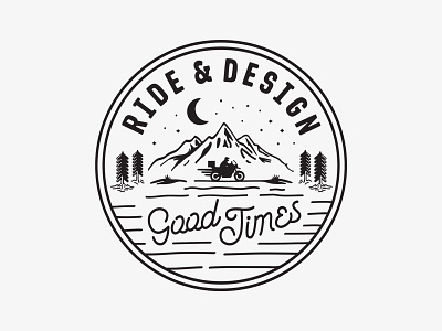Ride & Design Badge badge badge logo bike design enduro identity logo making motorcycle nature process road trip video youtube