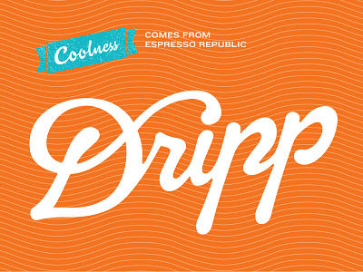 Dripp Cold Cup beverage coffee cold cup dripp espresso republic iced coffee label packaging pattern plastic