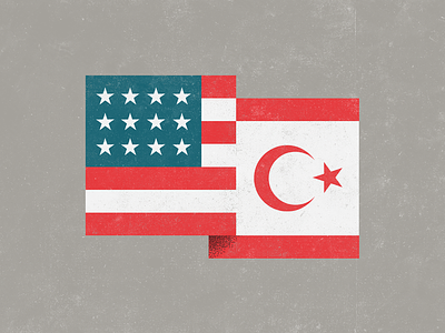 Turkish Cypriot-Americans america american cypriot cyprus flag illustration immigration logo new jersey newyork turk turkey turkish turkish cypriot us usa