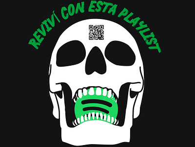 Skull spotify design illustration skull skull art spotify