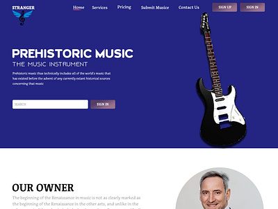 Music Website illustrator photoshop typogaphy uidesign uxdesign webdesign