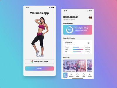 Wellness app app application beauty fitness wellness