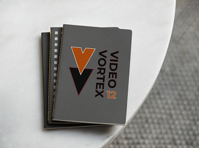 Video Vortex 12 branding concept conference design logo mockup rebranding vector