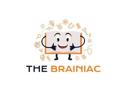 braniac book logo book ogo