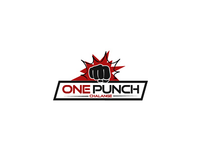 punch logo. creative punch logo design.