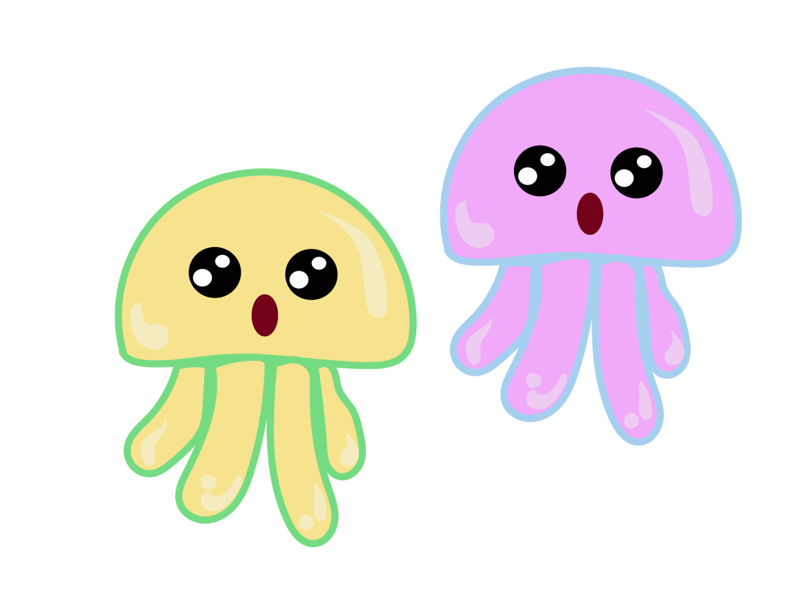 how to draw a cute jellyfish