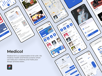 Medicol - medical app UI kit