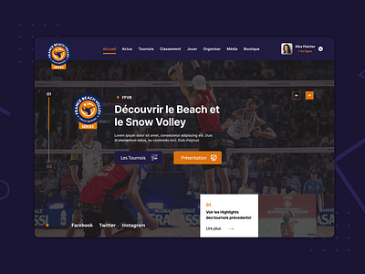 Beach & Snow Volleyball website