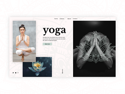 Yoga Teacher Landing page design ui ux web website