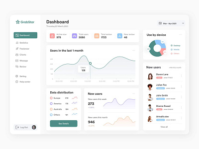 Grabstore Dashborad design icon illustration ui ux web website