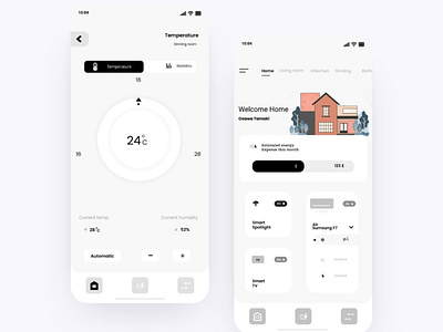 Mobile App Smart Home design ui ux web website