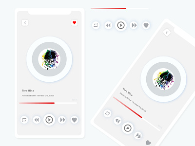 Music Player App design ui ux web