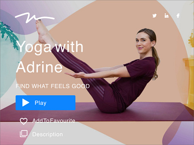 Tablet View Yoga Website design landing design ui ux web website